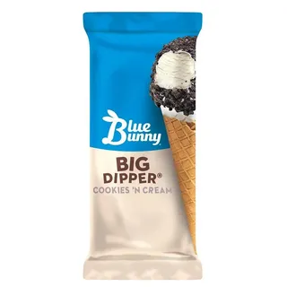 Blue Bunny Big Dipper Cookies 'n Cream Cone
