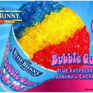 Blue Bunny Bubble Gum Snow Cone