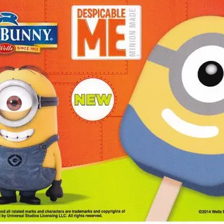 Blue Bunny Despicable Me Minion Bar