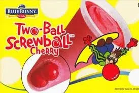 Blue Bunny Two-Ball Screwball Cherry